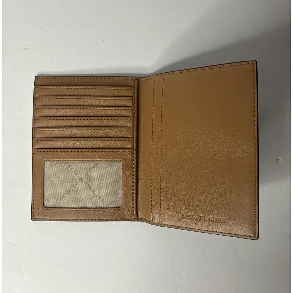 Michael Kors Jet Set Travel Logo Belt Bag Pouch and Passport Wallet
